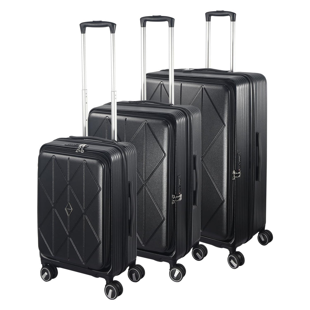 Erweiterbares Hartschalenkoffer Set, mit deutschem Polycarbonat hergestellt, 3-teilig, Spezielles Fr