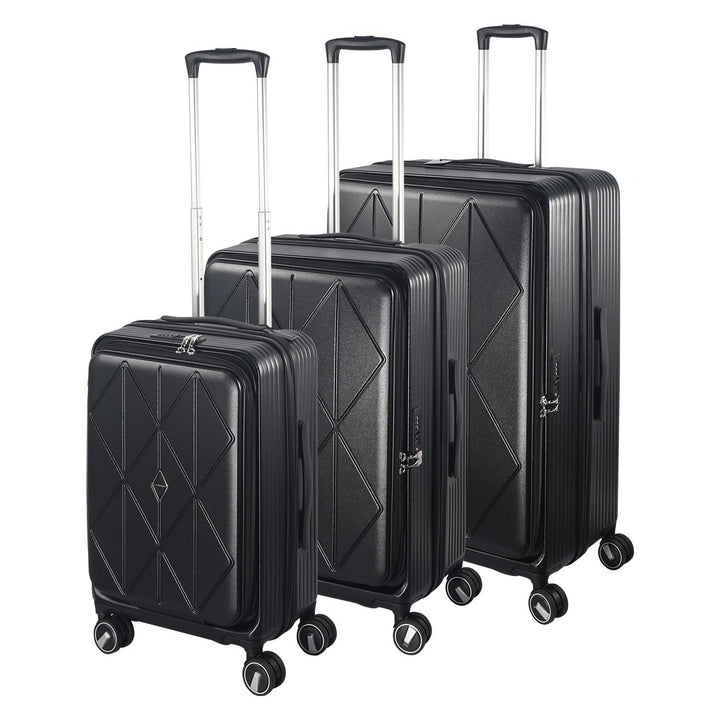 Erweiterbares Hartschalenkoffer Set, mit deutschem Polycarbonat hergestellt, 3-teilig, Spezielles Fr