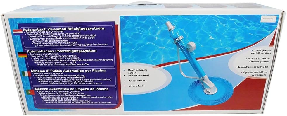 well2wellness® Hydraulischer Pool Bodensauger Poolsauger VAC 1 für kleine + mittelgrosse Pools, Bode