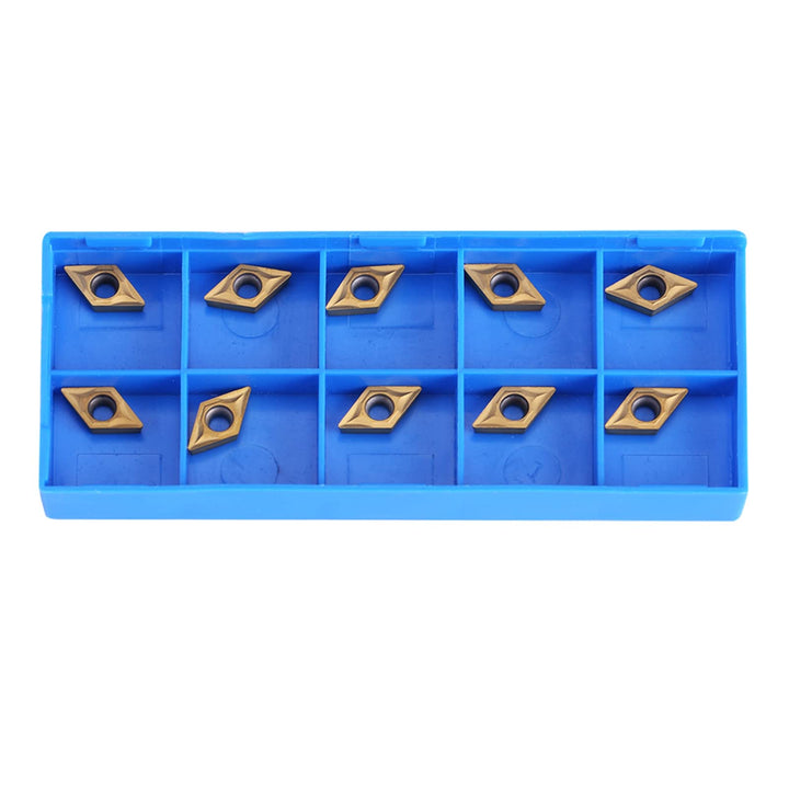 10pcs CNC Hartmetall Einsatzschneider DCMT070204 US735 DCMT51.51 Wendeplatten für Drehmeissel mit Bo