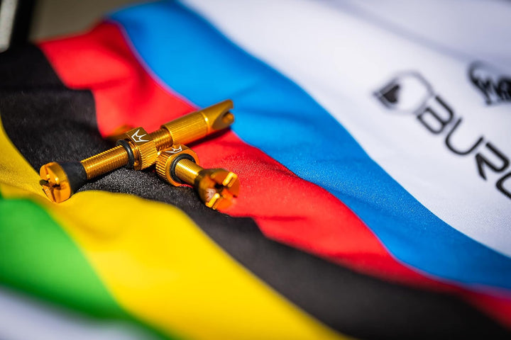 Peaty's XChris King (MK2) schlauchlose Ventile - Fahrradreifenventile 42mm gold, 42mm gold