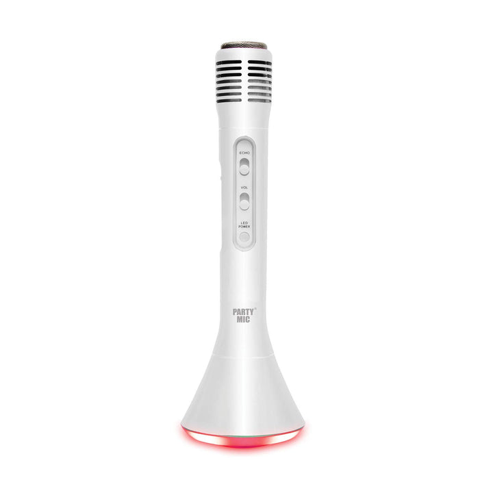 WS - Mikro-Karaoke-Lautsprecher - Bluetooth - tragbar - 680078MIN - Silber - kabellos - Musik - LED-