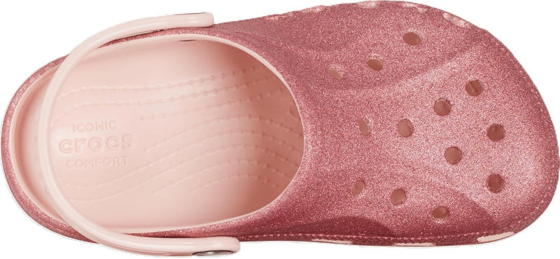 Crocs Unisex Kinder Baya Clog K Holzschuh 34 EU Glitter Pink Rose, 34 EU Glitter Pink Rose
