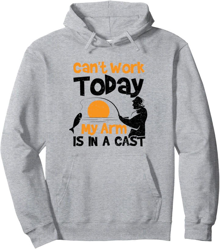 Fliegenfischen: Can't Work Today My Arm Is... Angeln Sprüche Pullover Hoodie
