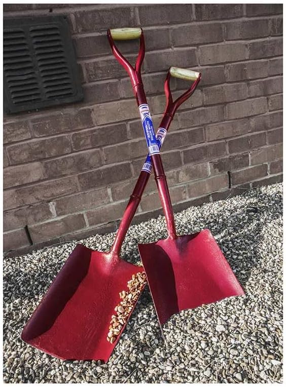 Faithfull All Steel Shovel Taper 2Myd, Maroon