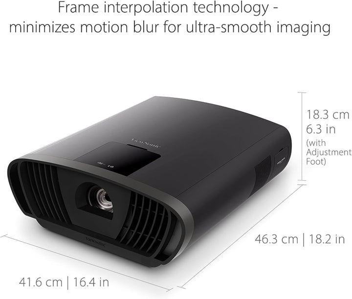 Viewsonic X100-4K UHD Heimkino LED Beamer (4K, 2.900 Lumen, Rec. 709, HDR, 4x HDMI, USB, WLAN Konnek