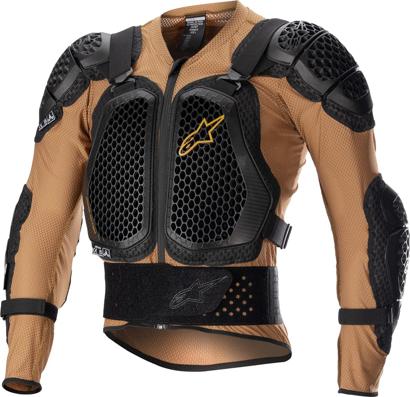 Alpinestars Bionic Action V2 Protektorenjacke (Beige,XL) XL Mandarine, schwarz, sandfarben, XL Manda