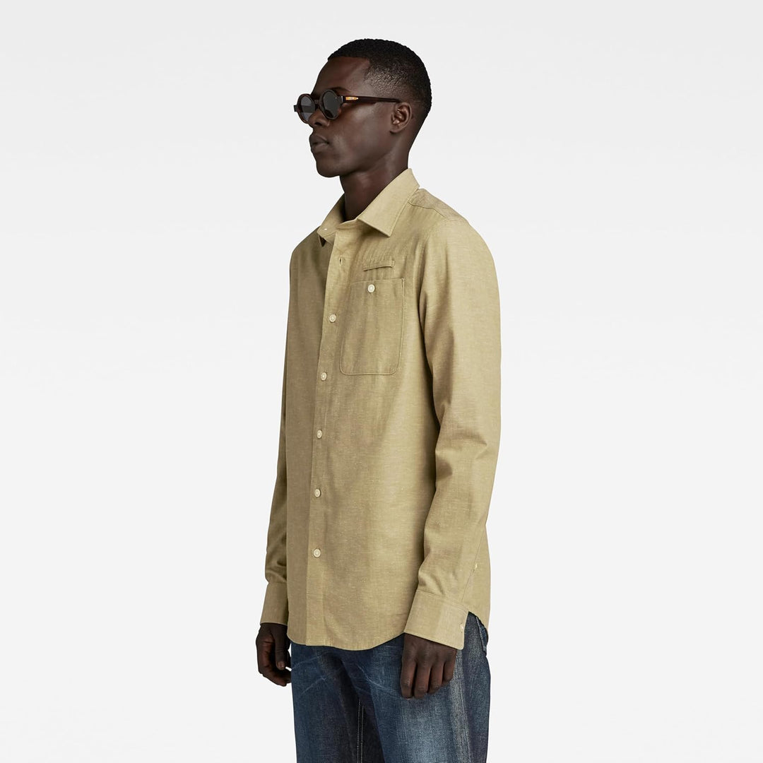 G-STAR RAW Herren Bristum 2.0 Slim Hemd Shirts XS Beige (Tree House D23553-d187-c941), XS Beige (Tre
