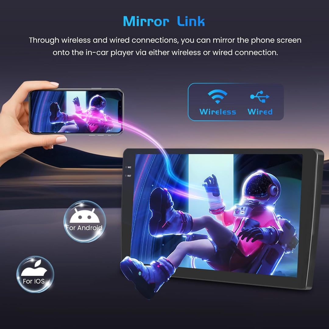 Inefala 4+128G Android 15 Autoradio für Ford Focus 2004-2011 mit 9&