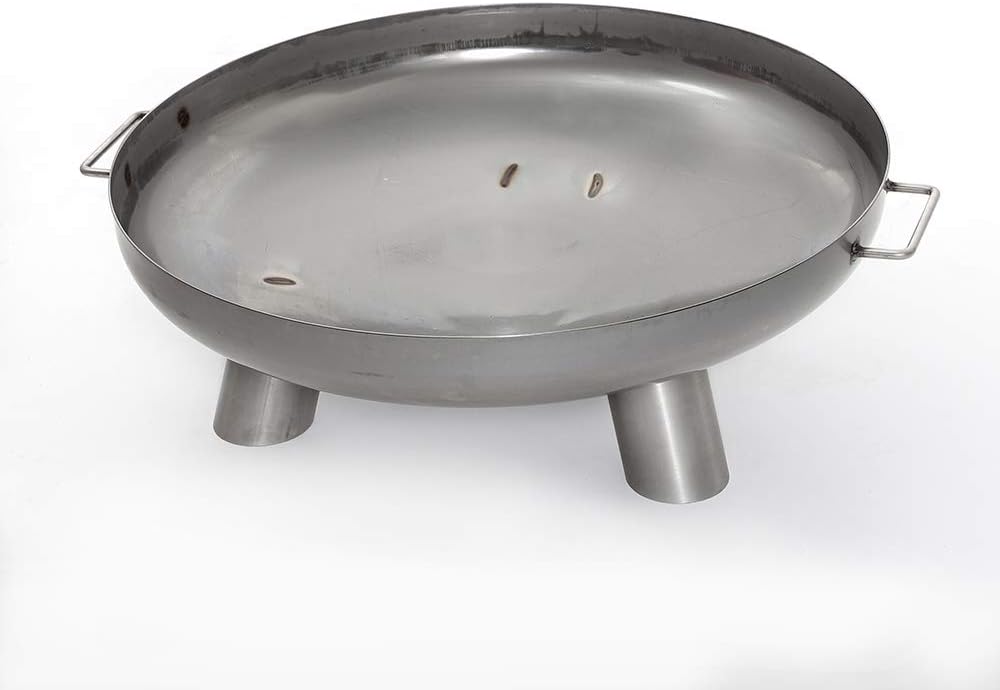 Czaja Feuerschalen® Edelstahl Feuerschale Coburg Ø 60 cm aus rostfreiem, hitzebeständigem Edelstahl,