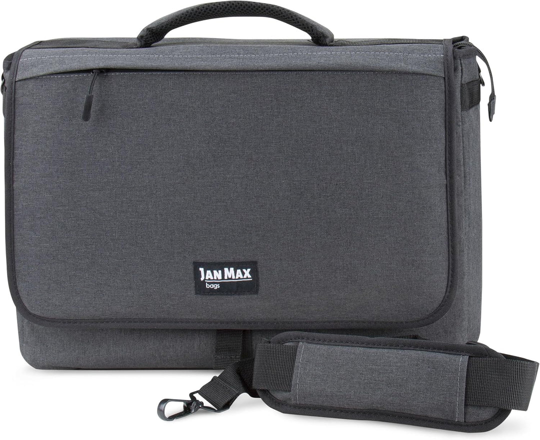 Jan Max Arbeitstasche für Herren, Laptop Messenger Bag mit Laptopfach, Laptoptasche 17 3 Zoll Bürota