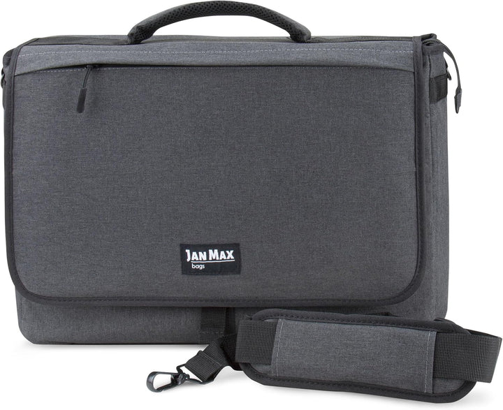 Jan Max Arbeitstasche für Herren, Laptop Messenger Bag mit Laptopfach, Laptoptasche 17 3 Zoll Bürota