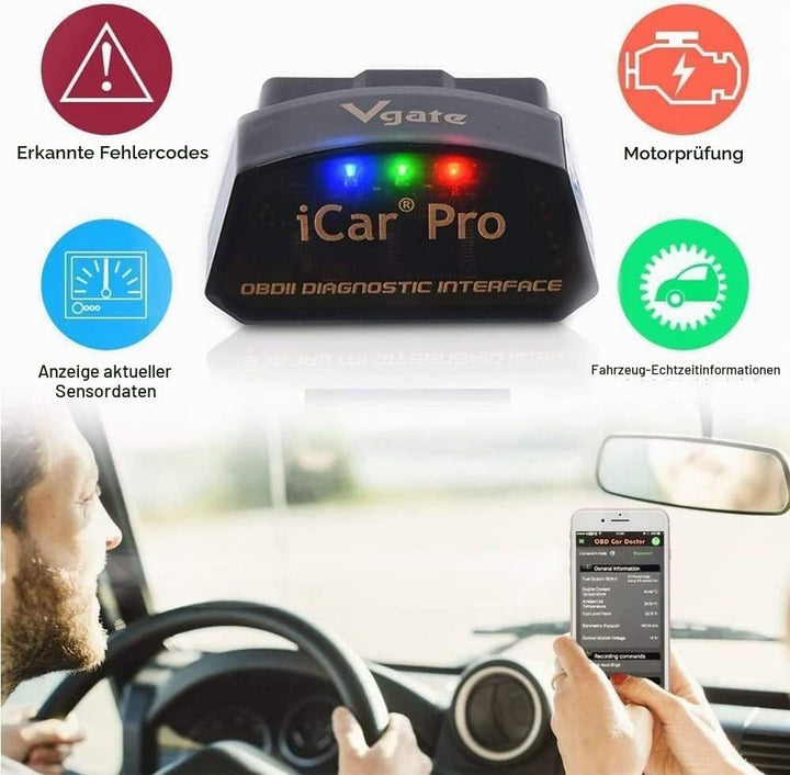 Vgate iCar Pro Bluetooth 4.0 (BLE) OBD2 OBDII Error Code Reader Car Check Engine Light with ELM327 A