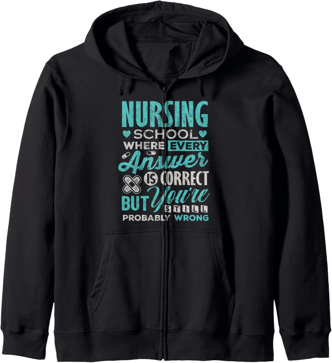 Funny Nursing school student T Shirt Nurse Kapuzenjacke