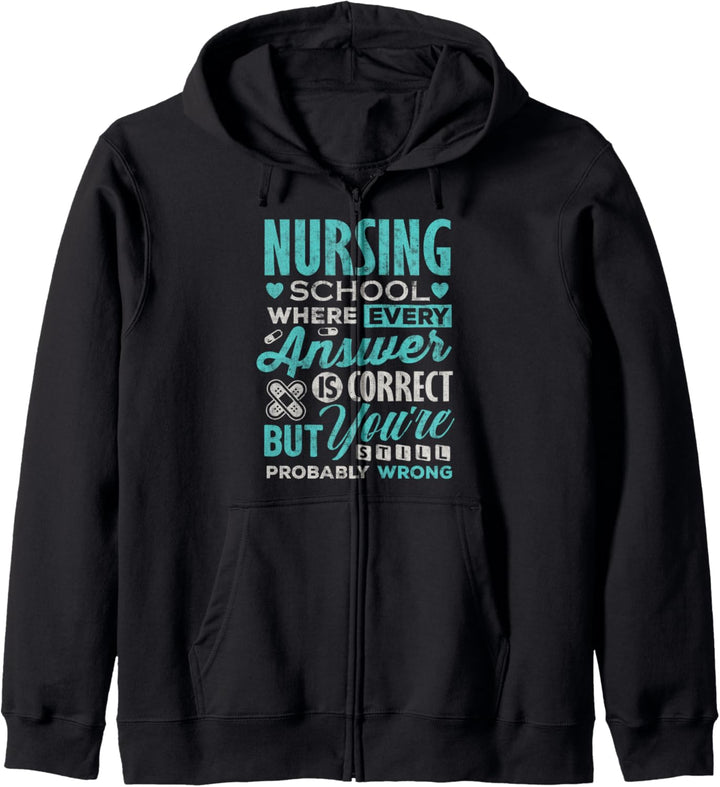 Funny Nursing school student T Shirt Nurse Kapuzenjacke