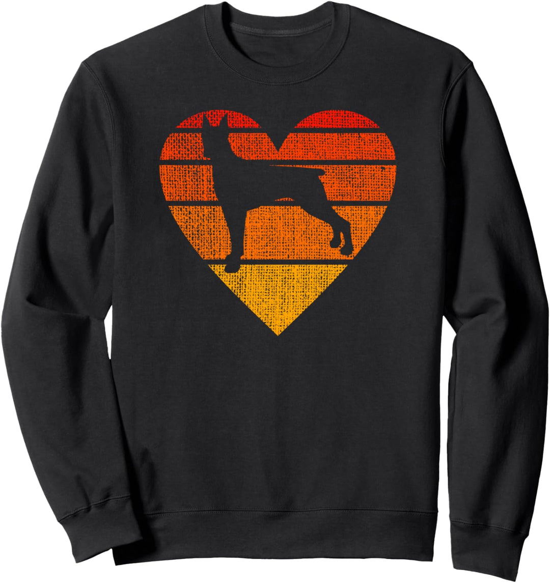 Doberman Dog Puppy Retro Sunset Lover Mom Dad Men Women Gift Sweatshirt