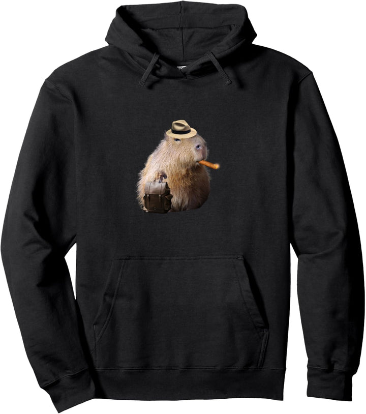 Capybara Mann Geldbörse lustig süss Pullover Hoodie