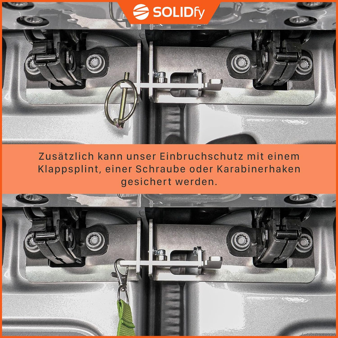 SOLIDfy® - Hecktürverriegelung für VW Crafter II 2 und MAN TGE ab 2017 | Hecktür Einbruchschutz Wohn