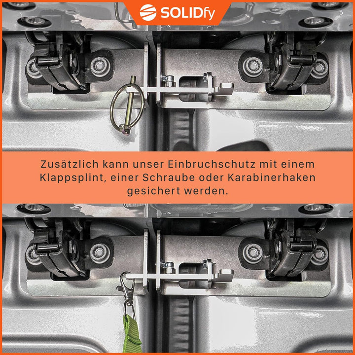 SOLIDfy® - Hecktürverriegelung für VW Crafter II 2 und MAN TGE ab 2017 | Hecktür Einbruchschutz Wohn