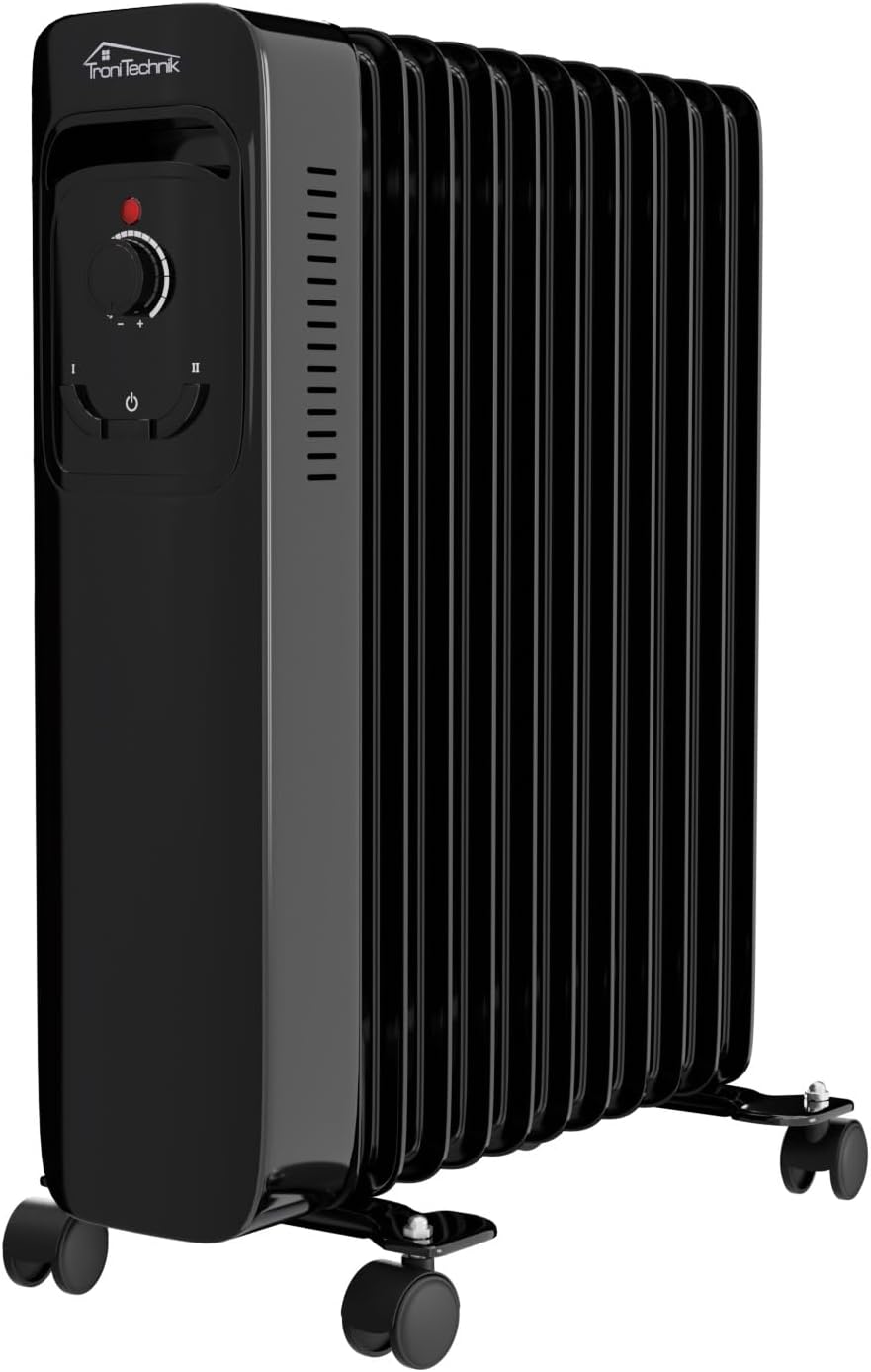 TroniTechnik® Ölradiator OR-211 11 Rippen 2500 W WiFi weiss Or-211 Schwarz 2500.0 Watt, Or-211 Schwa