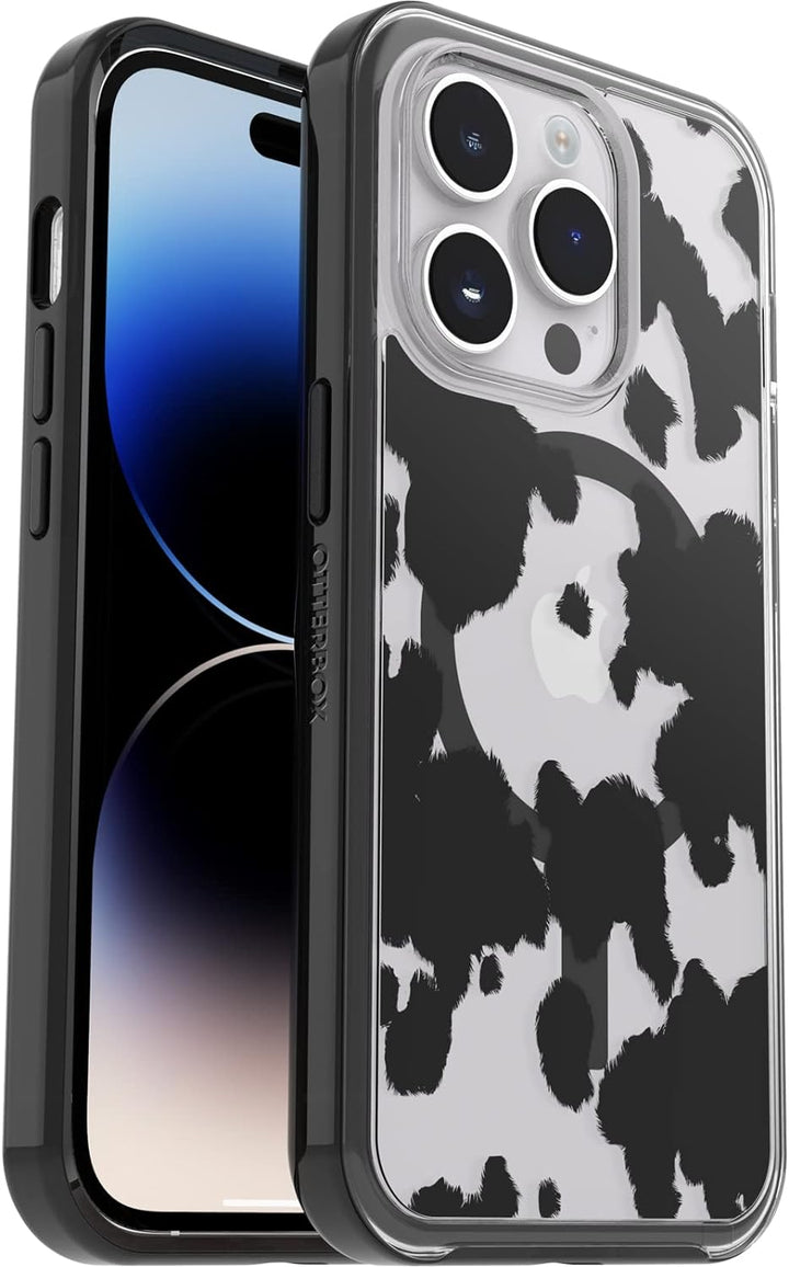 OtterBox Symmetry+ transparente Hülle für iPhone 14 Pro für MagSafe, stossfest, sturzsicher, schütze
