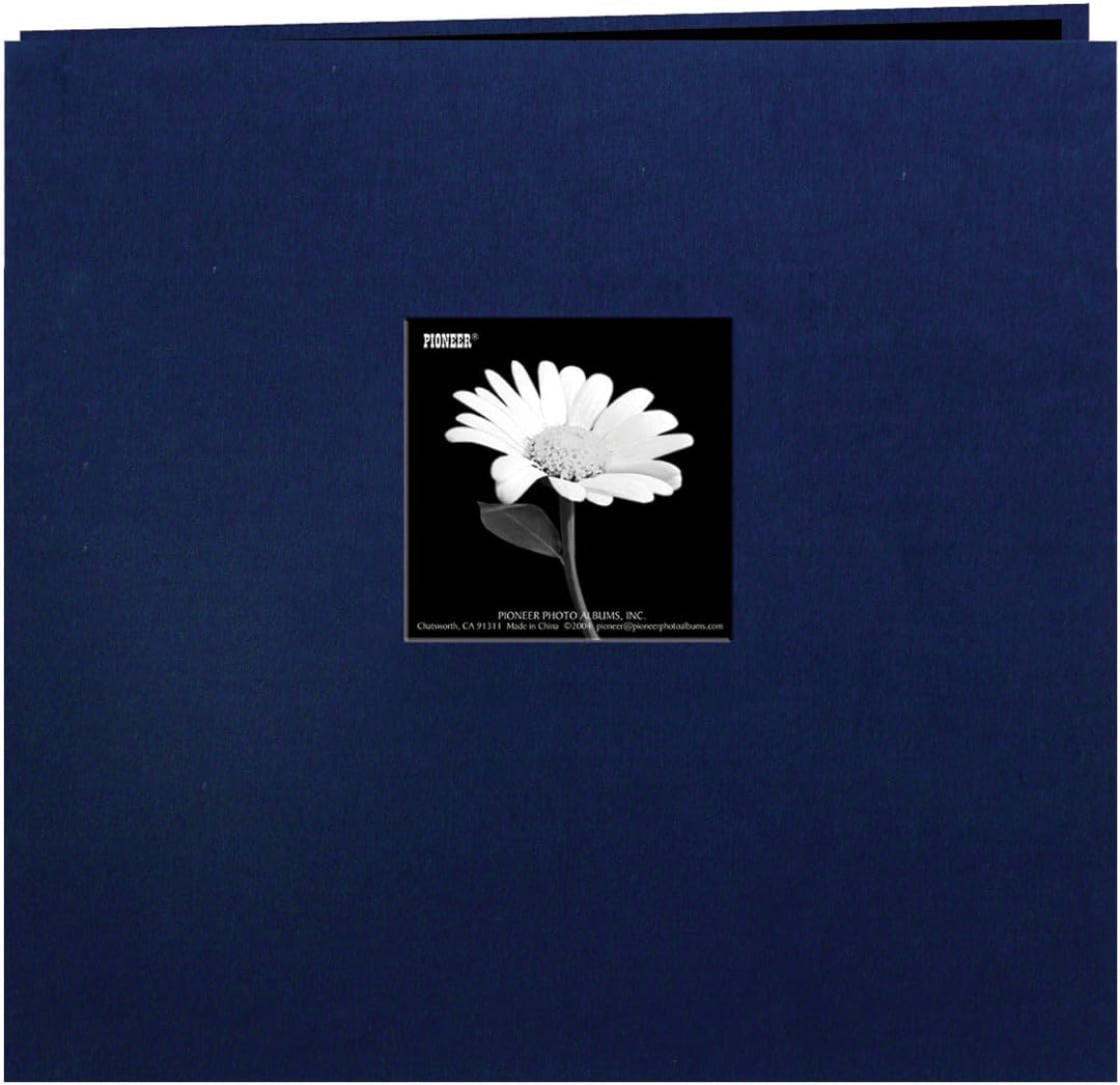 Pioneer 12 x 12-inch Book Cloth Cover Post Bound Album, Regal Navy Marineblau (Royal Navy), Marinebl
