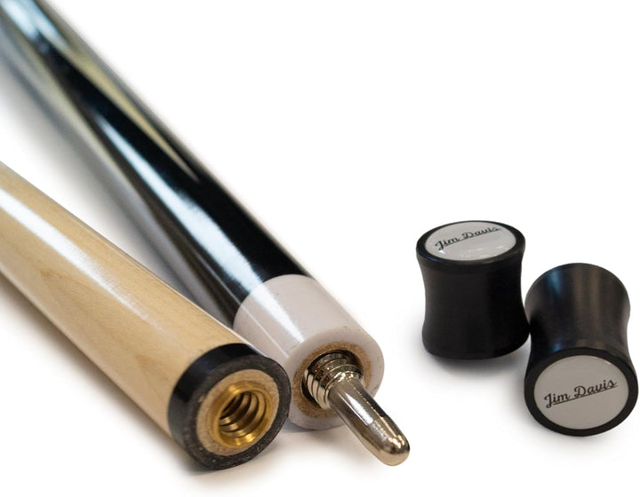 JIM DAVIS Profi Billardqueue Mirage, 12,5 mm Tip, Quick-Joint mit Gewindeschutz, Poolbillard-Cue mit