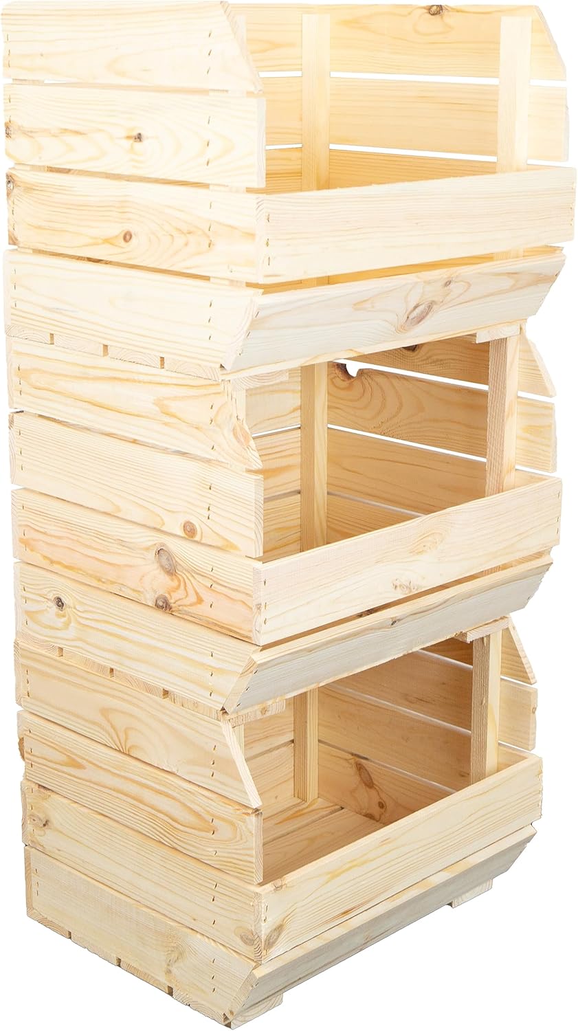 Kistenkolli Altes Land Kartoffelsteige 40x33x30 cm Gemüsekiste Obsthorde Gemüsekorb Kartoffelkiste z