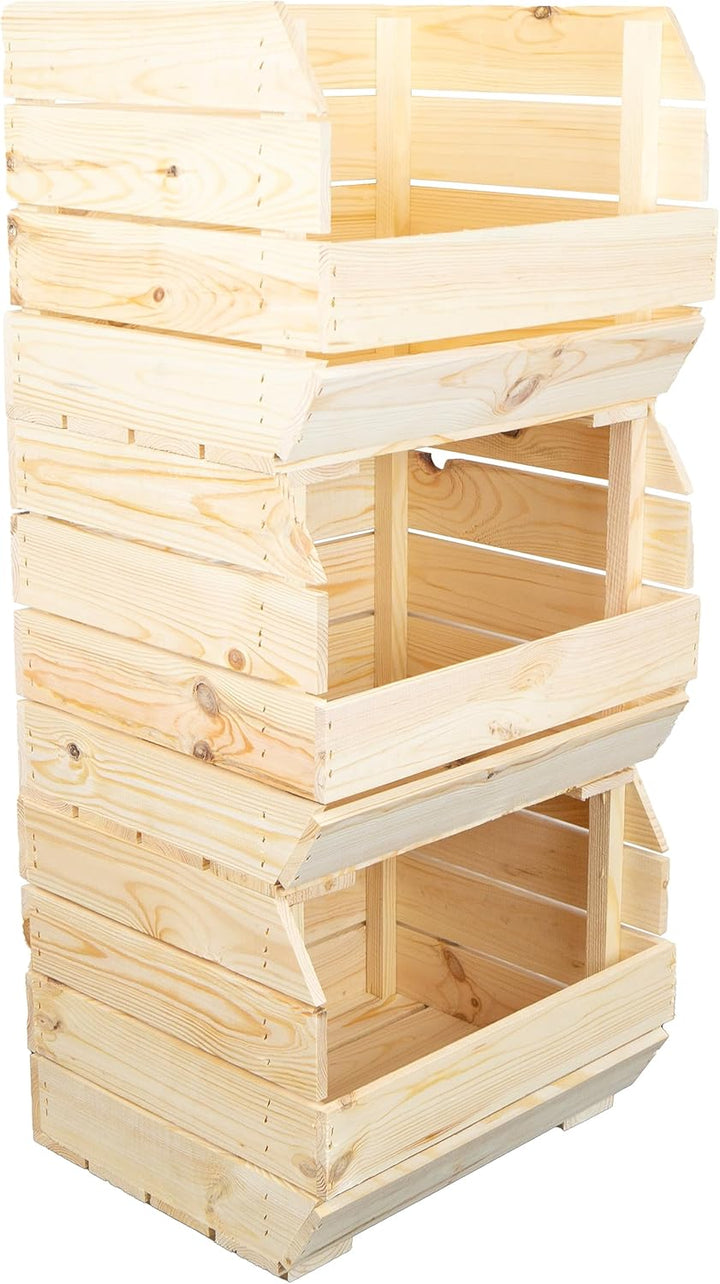 Kistenkolli Altes Land Kartoffelsteige 40x33x30 cm Gemüsekiste Obsthorde Gemüsekorb Kartoffelkiste z