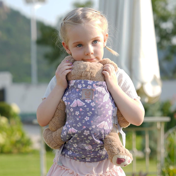 GAGAKU Puppentrage Babytrage Puppe Zubehör ab 3 Jahre, Kinder 1Puppentrage Kleinkind Puppen Trage Ba