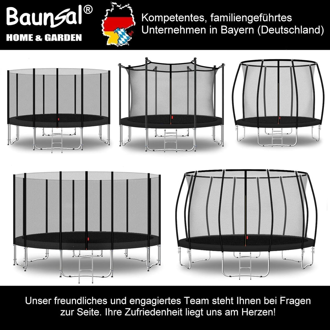 Baunsal® Trampolin Randabdeckung Ø 183 244 250 275 300 305 335 366 370 396 400 427 430 457 460 487 4