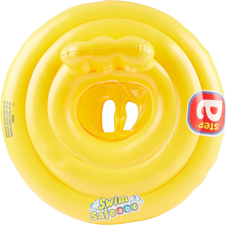 Bieco 22032096 Schwimmring Baby Schwimmhilfe Gelb | Aufblasbar Baby Schwimmring ab 3 Monate | Baby-s