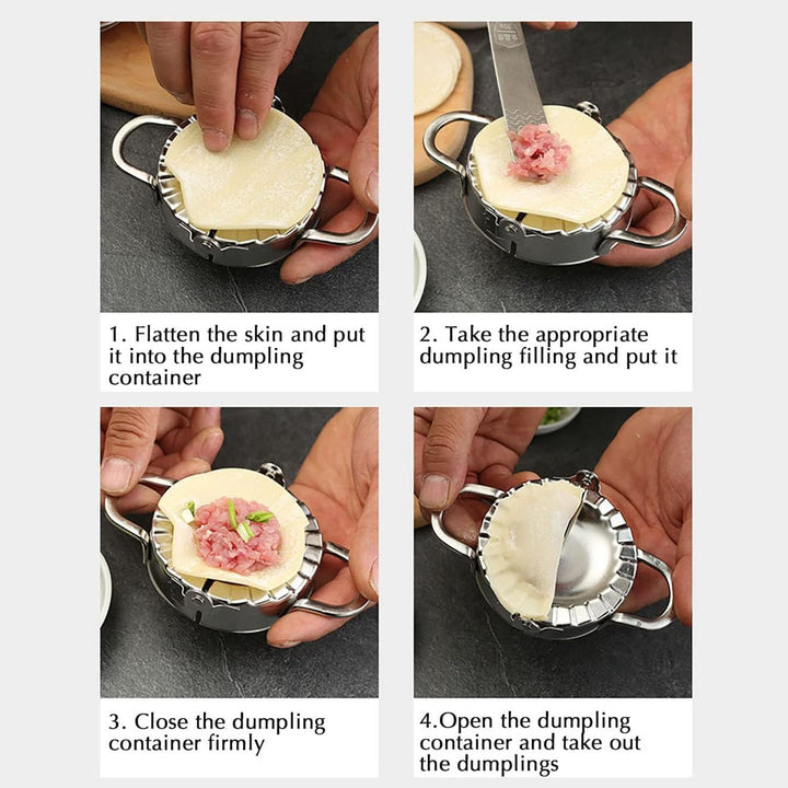 Edelstahl Ravioli Mold, Edelstahl Dumpling Maker Teigtaschenformer, Tortellini Form Maultaschen,Dump