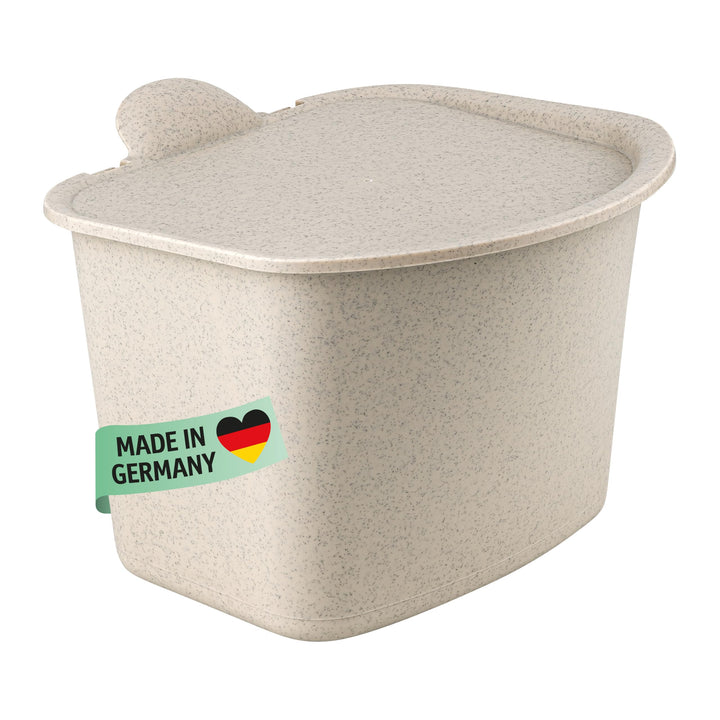 Koziol BIBO Biomülleimer 3 Liter mit Deckel | Küchenabfalleimer, Komposteimer | biozirkulärer Kunsts
