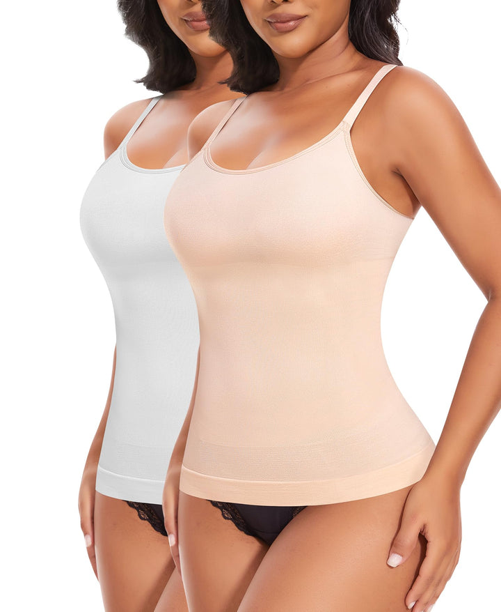 YARRCO Shape Unterhemd Damen Tank Top Bauchweg Shapewear Sport Tanktop Figurformendes Trägertop Body
