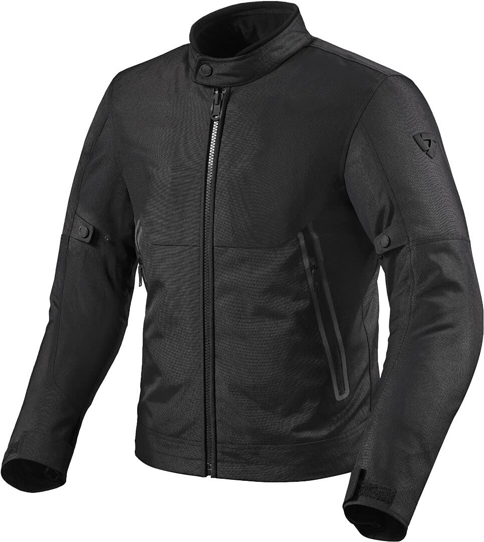 REV'IT! Revit Shade H2O Motorrad Textiljacke, schwarz, XL XL Schwarz, XL Schwarz