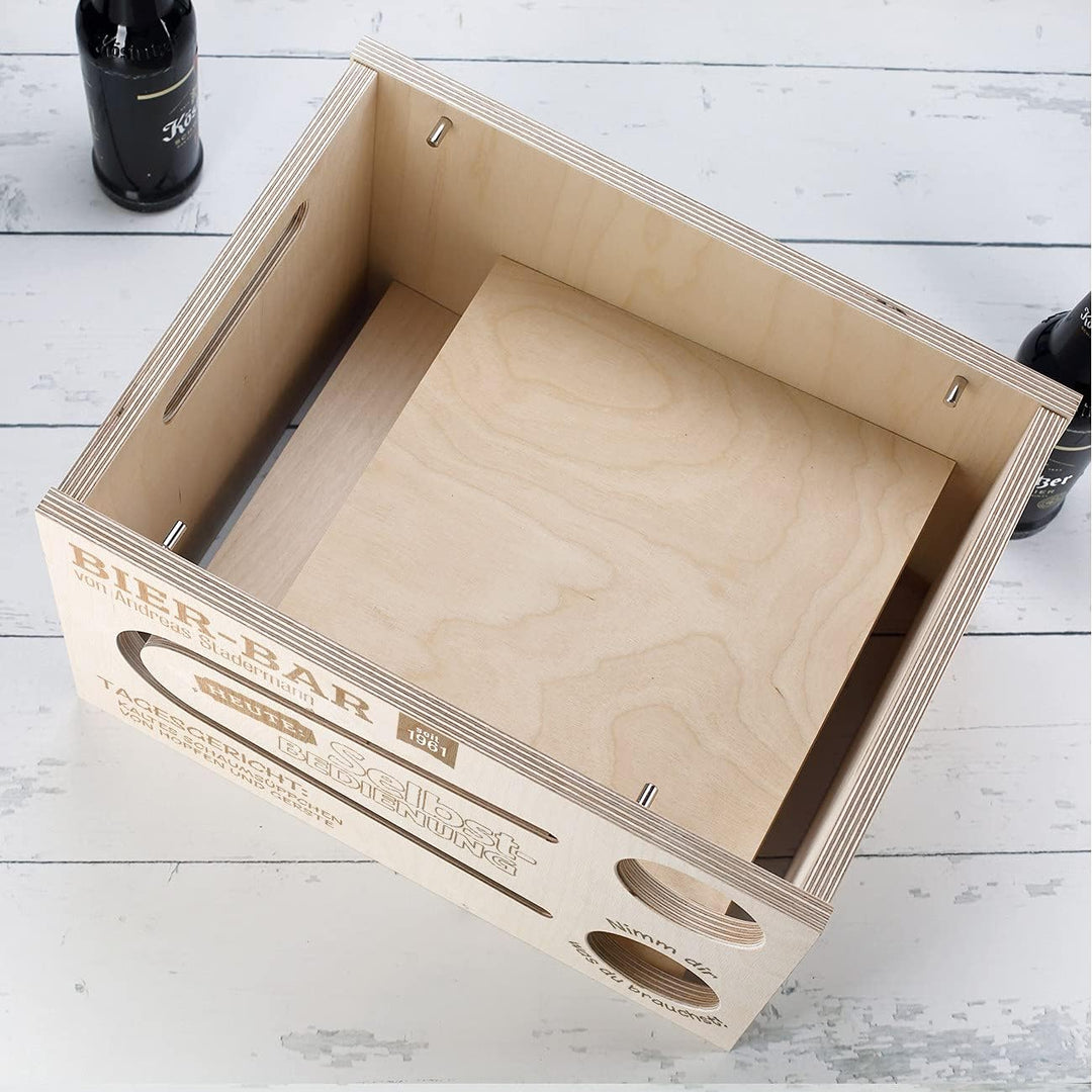 Herz & Heim® Männer-Geschenk Bierrutsche mit persönlicher Gravur Bier-Bar, Bier-bar