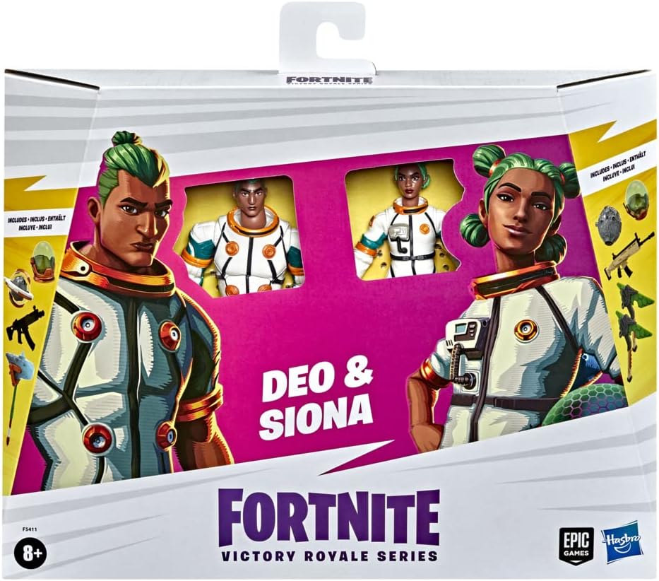 Hasbro Fortnite Victory Royale Series Deo und Siona Battle Royale Pack, 15 cm grosse Figuren zum Sam