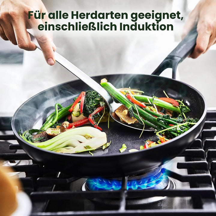 GreenPan SmartShape Gesunde 28 cm Keramik Antihaft Bratpfanne, PFAS-frei, Induktionsgeeignet, Backof