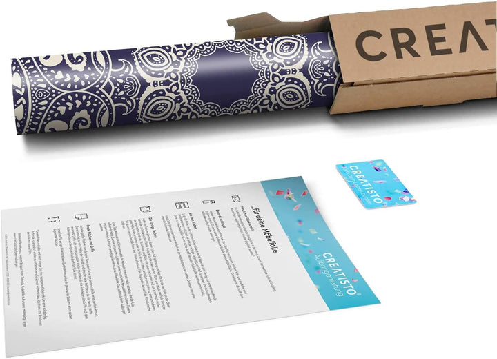 Fensterfolie Sonnenschutz I Hochwertige Folie für Fenster - selbsthaftend I Dekofolie für Bad, Küche