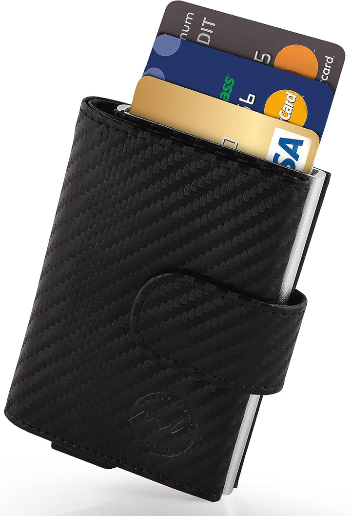 Manufaktur Nikita® Kreditkartenetui Echtleder | Geldbörse mit RFID-Schutz | Wallet für 10 Karten | f