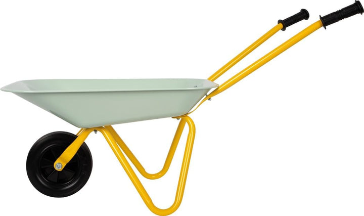Small Foot Schubkarre „Tiny Garden“ aus Metall, kindgerechtes Outdoor-Spielzeug, Gartenspielzeug für