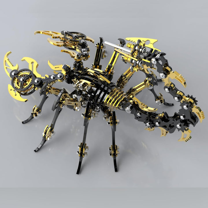 Bunte 3D Metall Puzzle Skorpion für Erwachsene, DIY 3D Metall Mechanisches Modell Erwachsener mit We