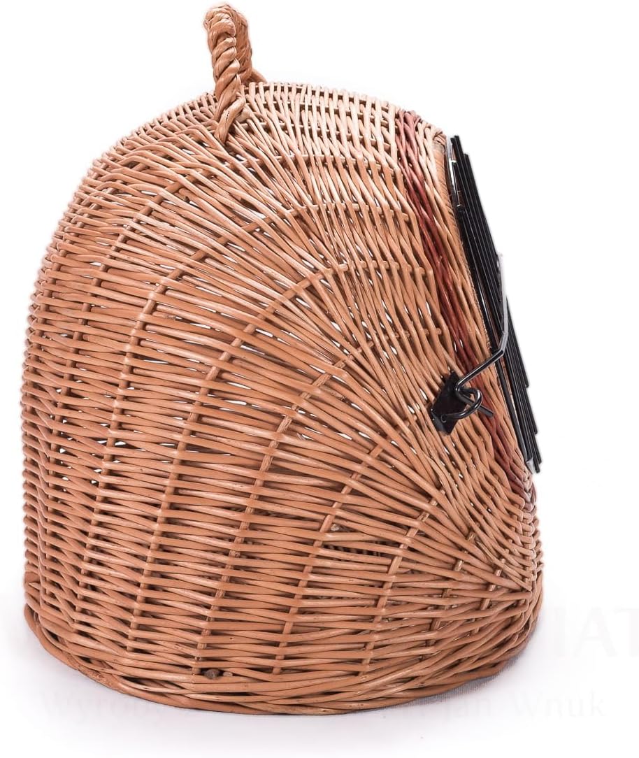 Wiklinowy Świat - Weidenkorb Transportbox, Katzentransportbox, Transporttasche für Katze Hund - Trag
