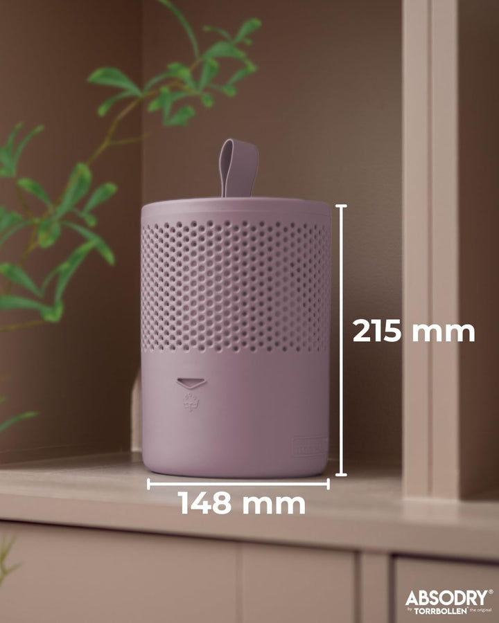 Absodry Duo Family Luftentfeuchter für 25m2 Entfeuchter 600 g Granulat-Beutel, 1000 ml leise ohne St