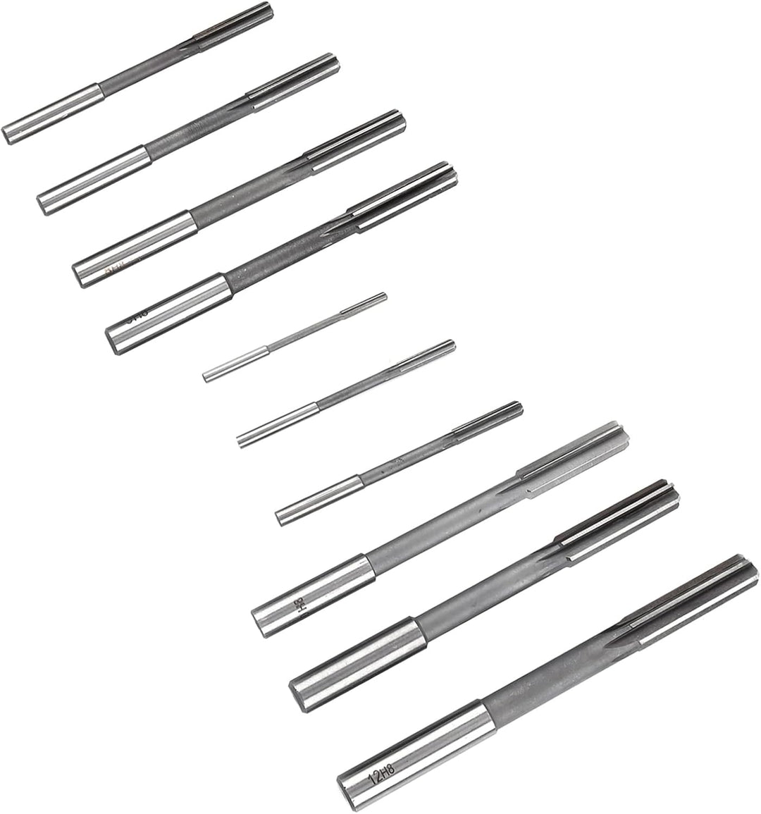 10 stücke Maschinenreibahle HSS Zylinderschaft Chucking Reibahlen Fräser Werkzeug-set, 3/4/5/6/7/8/9