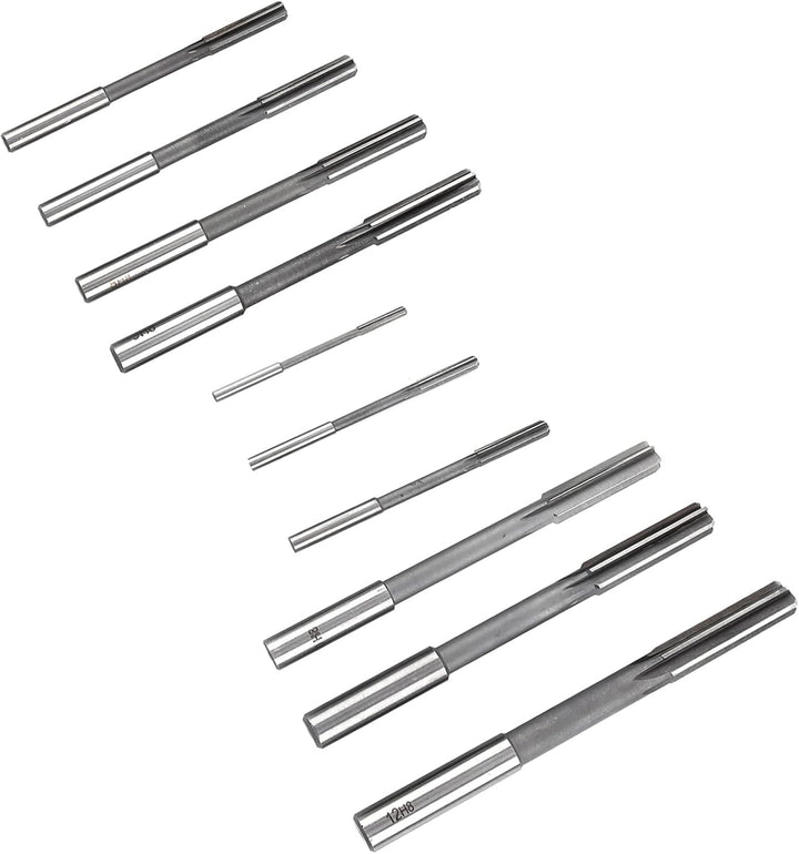 10 stücke Maschinenreibahle HSS Zylinderschaft Chucking Reibahlen Fräser Werkzeug-set, 3/4/5/6/7/8/9