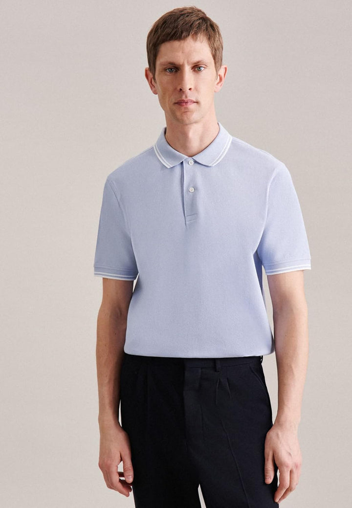 Seidensticker Herren Regular Fit Polo Shirt S Blau, S Blau