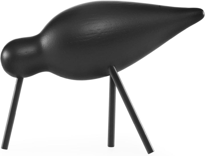 Normann Copenhagen Deko-Vogel, Holz, Schwarz, 15 x 5.5 x 11 cm Schwarz 15 x 5.5 x 11 cm, Schwarz 15