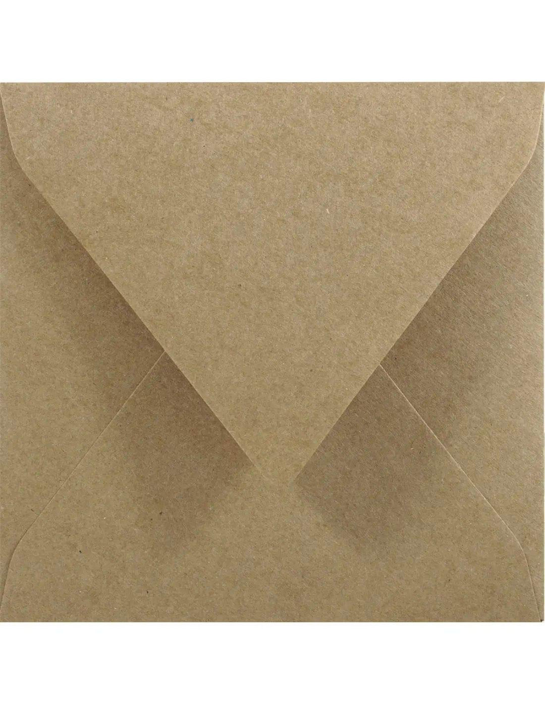 Netuno 500 Sandbraun quadratische Briefhüllen aus Kraftpapier Spitzklappe nassklebend 145x145 mm 100